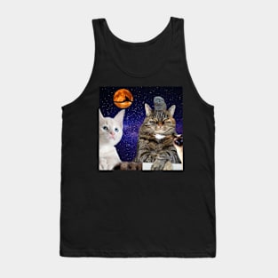 Cats in Space Tank Top